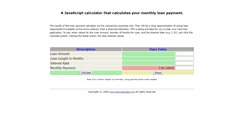 Desktop Screenshot of loancalculator.org